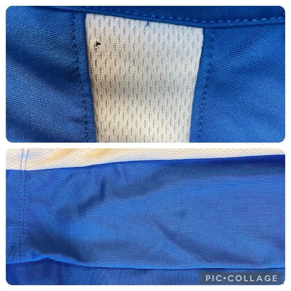 Nike Womens S Soccer Jacket Performance Blue White Full Zip Finger‎ Holder Sport - Picture 7 of 9